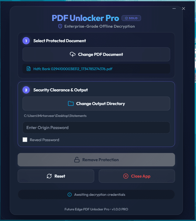 PDF Unlocker Pro screen 6