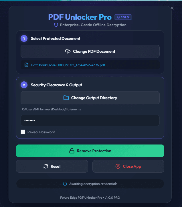 PDF Unlocker Pro screen 7